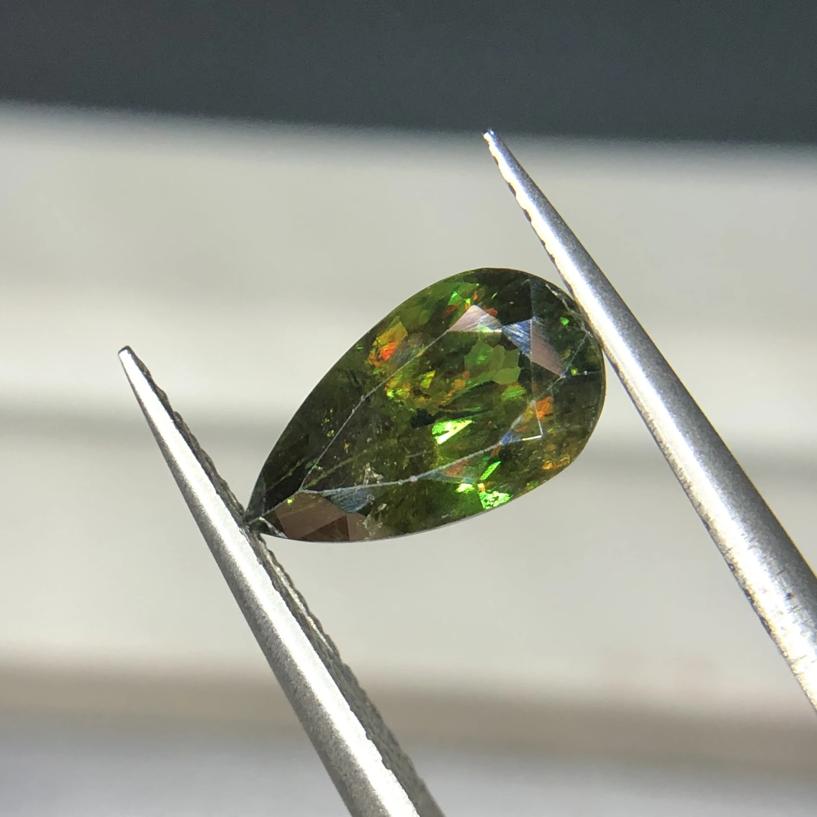 2.25ct Natural Sphene titanite loose gemstone Pear shape — view 5