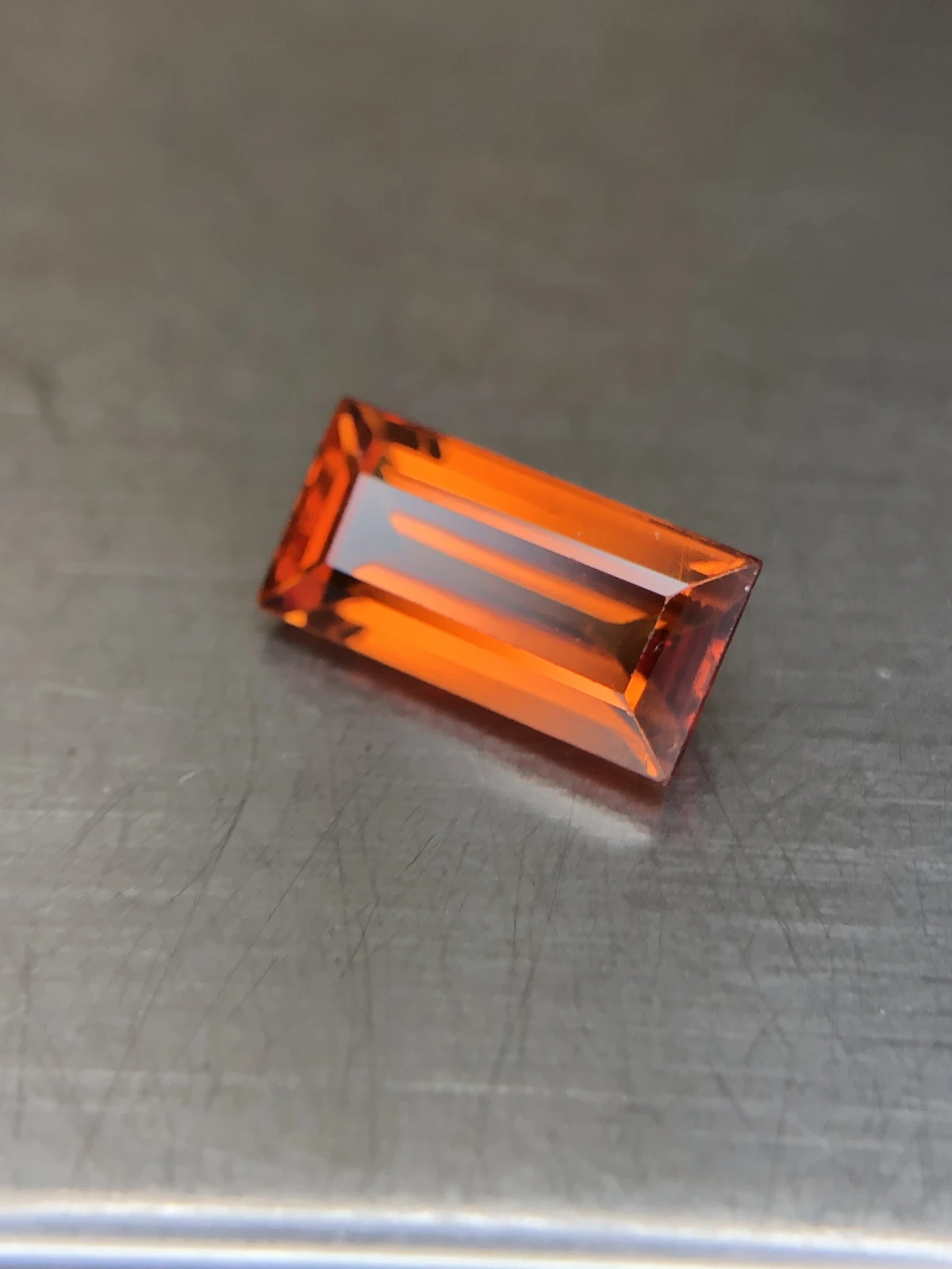 Vibrant Mandarin Garnet 2.6 carat Loose Gemstone — view 1