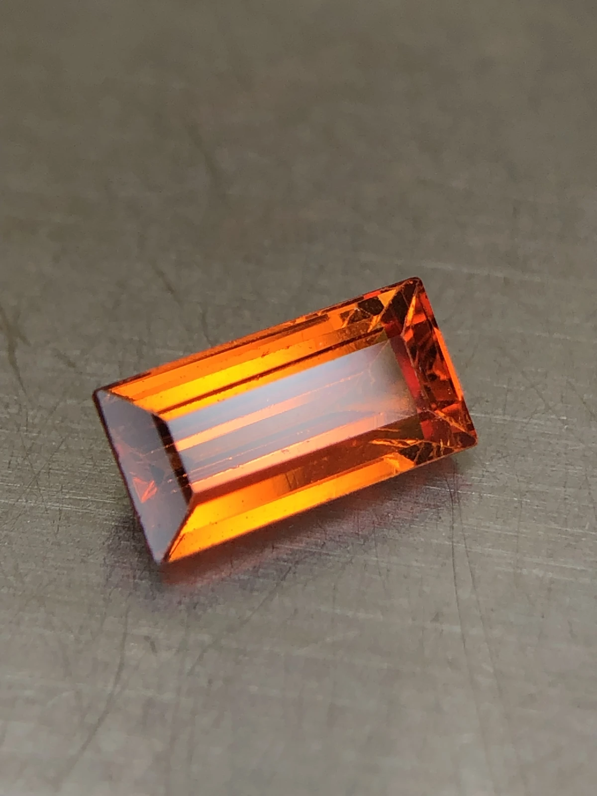 Vibrant Mandarin Garnet 2.6 carat Loose Gemstone — view 2