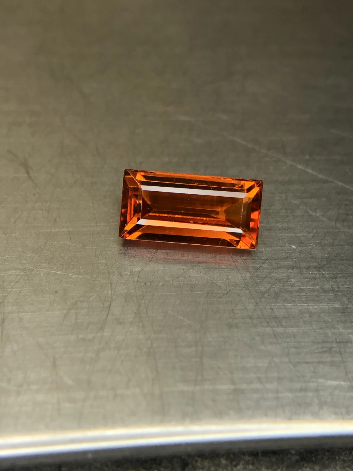 Vibrant Mandarin Garnet 2.6 carat Loose Gemstone — view 3