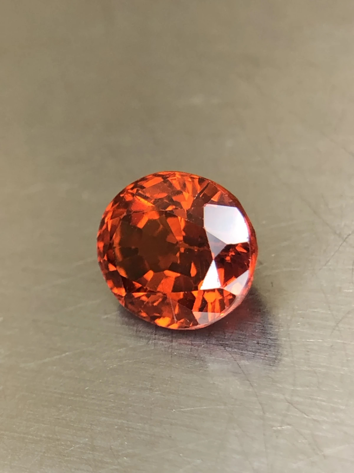Mandarin Garnet 2.7 carats on Precision Oval Cut from Tanzania — view 2