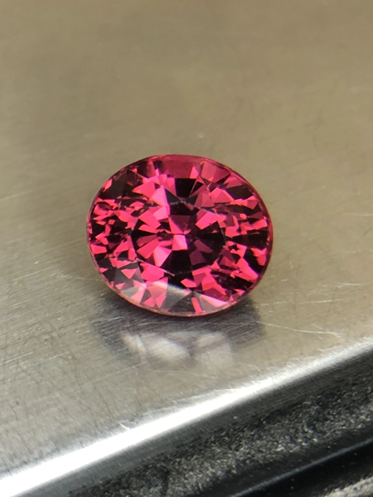 Malaya Garnet 2.3 carats in Fancy Oval Cut from Madagascar — view 1