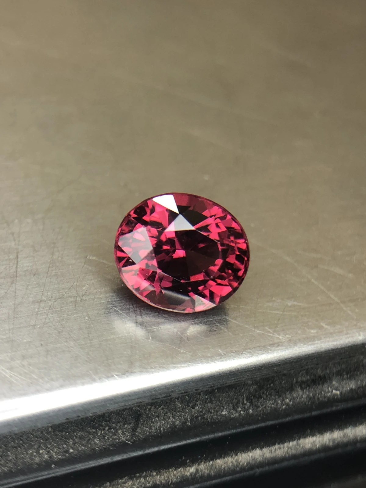 Malaya Garnet 2.3 carats in Fancy Oval Cut from Madagascar — view 3