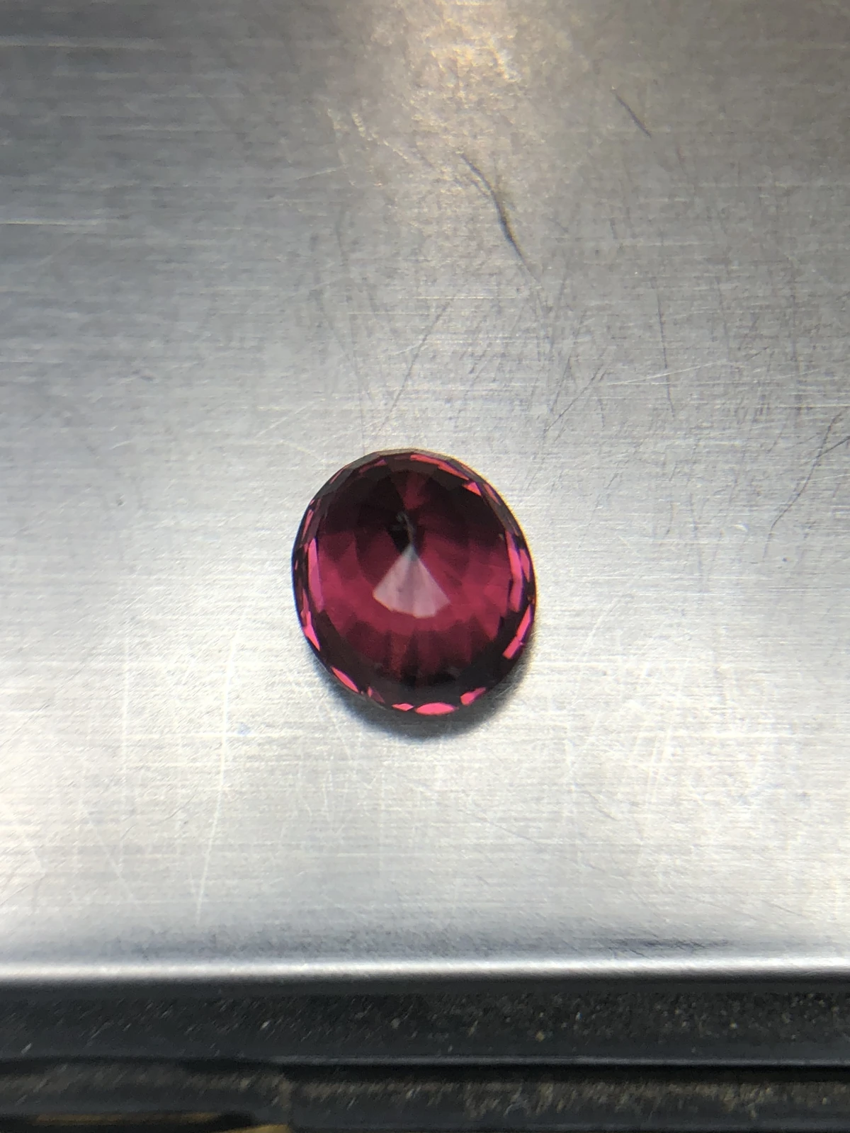 Malaya Garnet 2.3 carats in Fancy Oval Cut from Madagascar — view 7