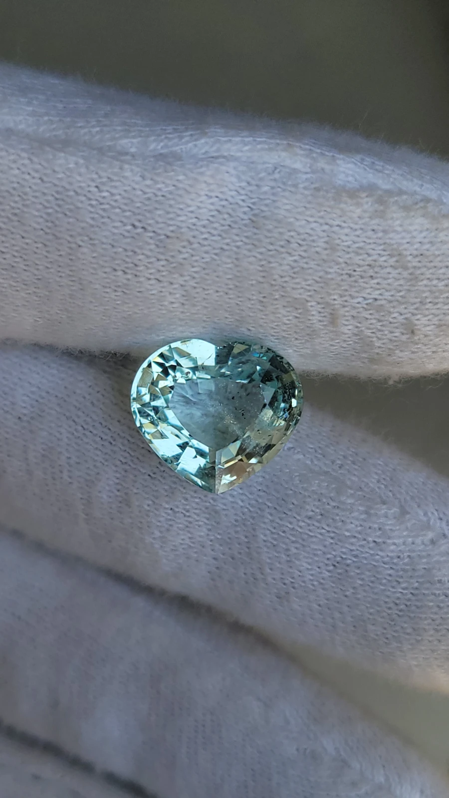 6.75ct. Natural Heart Shape Aquamarine Gemstone from Pakistan — view 6