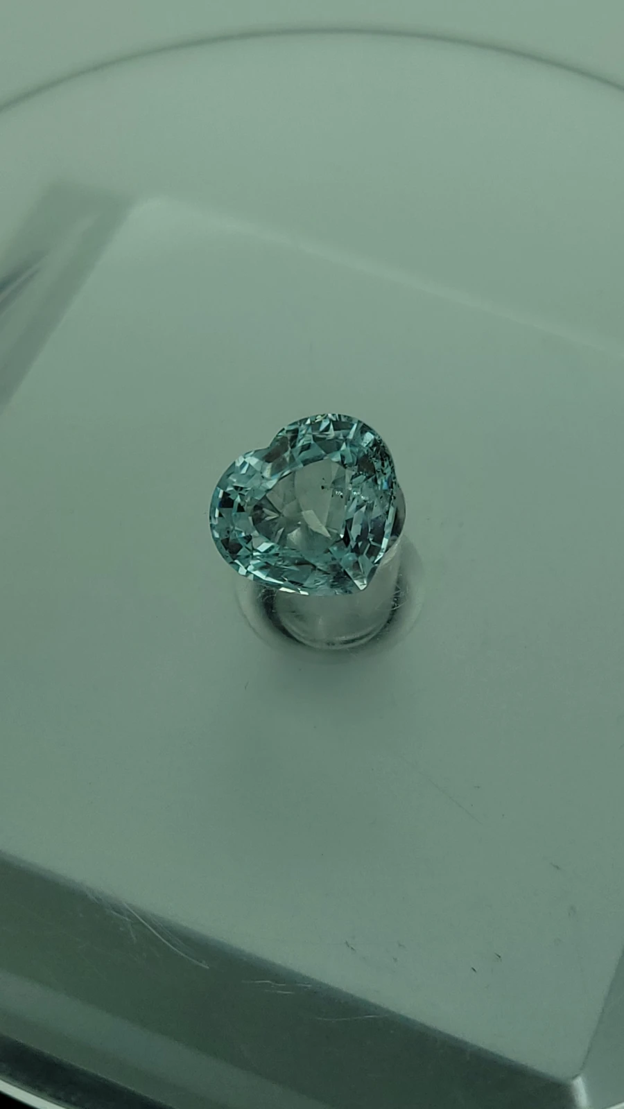 6.75ct. Natural Heart Shape Aquamarine Gemstone from Pakistan — view 9