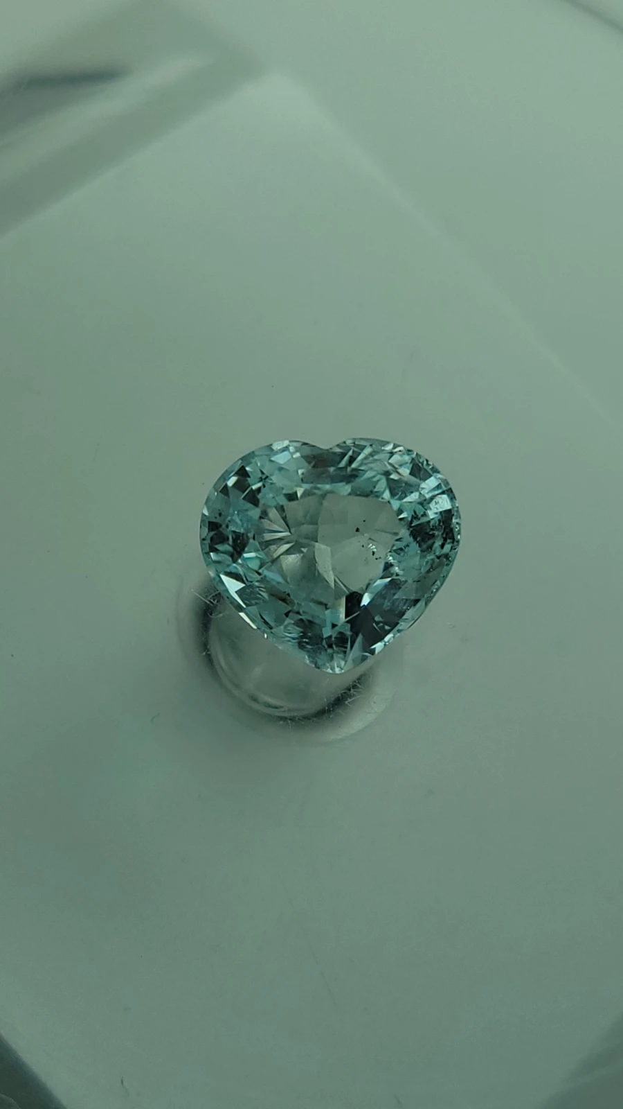 6.75ct. Natural Heart Shape Aquamarine Gemstone from Pakistan — view 10