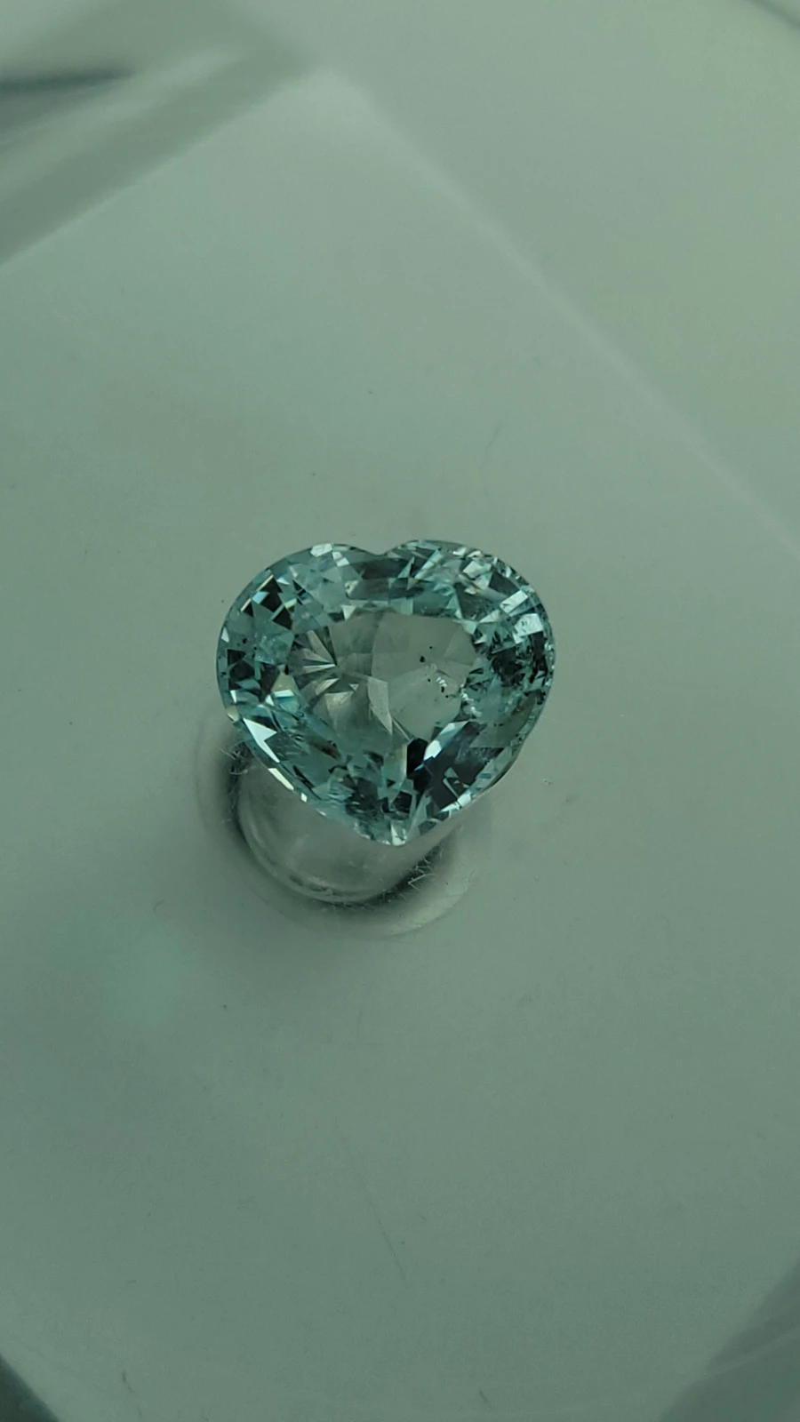 6.75ct. Natural Heart Shape Aquamarine Gemstone from Pakistan — view 11