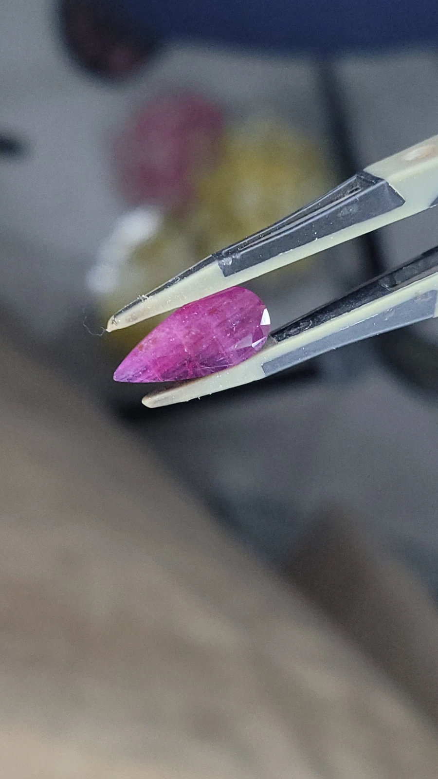Natural Ruby in Pear Cut from Africa — view 2