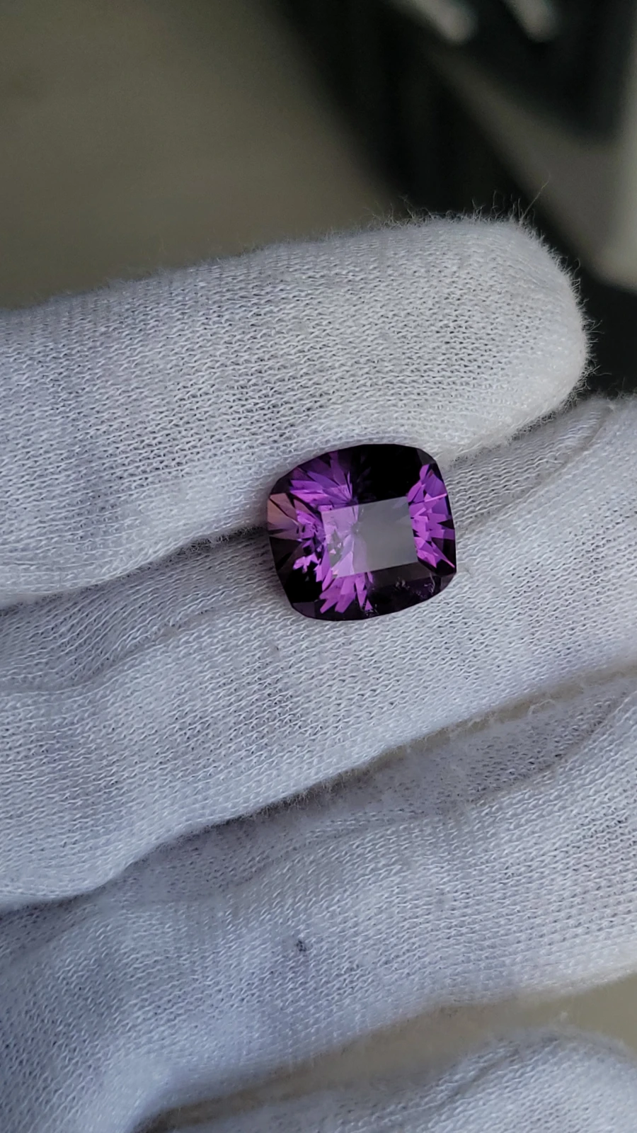 8.25ct Amethyst Cushion cut From Brazil — view 2