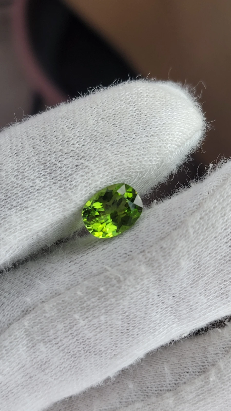 2.5ct Peridot Cushion cut From Pakistan — view 2