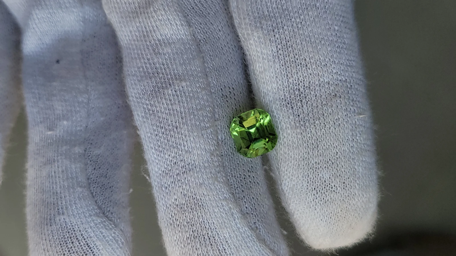 3ct Peridot Cushion Cut From Pakistan — view 1