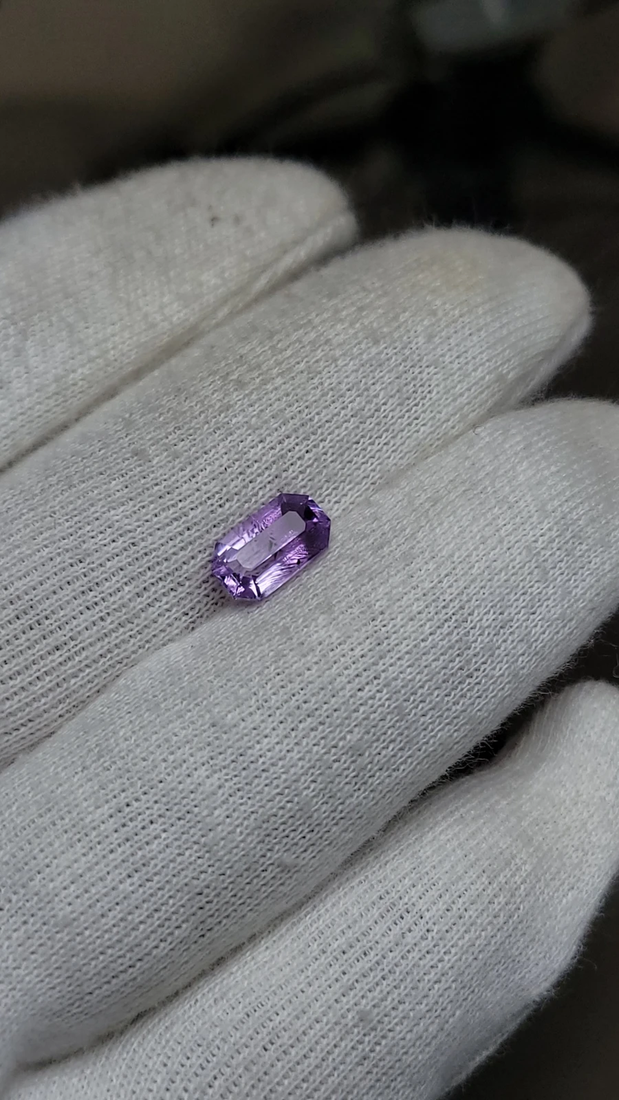 2.05ct Amethyst Emerald Cut From Brazil — view 1