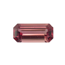 1.05ct Emerald cut peach pink Tourmaline from Nigeria