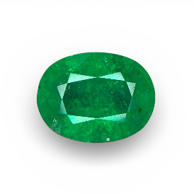 Natural 4.70 Carat Vivid Green Emerald Zambia Faceted Loose Gemstone