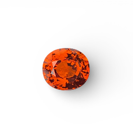 5.75ct Natural Vivid Orange Sapphire Oval Shape