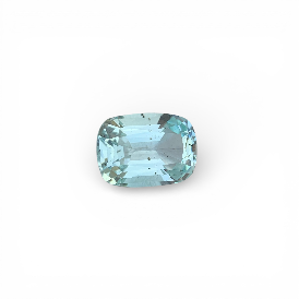 Natural Greenish Blue Aquamarine 5.64 Carat Skardu Pakistan Cushion Faceted Loose Gemstone