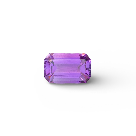 Natural Purple Amethyst 3.67ct Faceted Emerald Cut Loose Gemstone For Jewelry Making