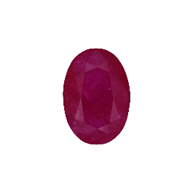 Bellerophon Certified 6.809 Ct Natural Ruby Oval Shape  Loose Gemstone