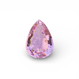 49.55 ct Natural Pink Kunzite Pear Shape Loose Gemstone from Afghanistan