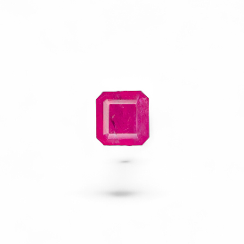Natural Ruby 3.01 Carat Square Emerald Cut IGI Certified Loose Gemstone For Jewelry