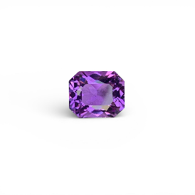 3.78 ct Natural Purple Amethyst Octagon Shape Loose Gemstone