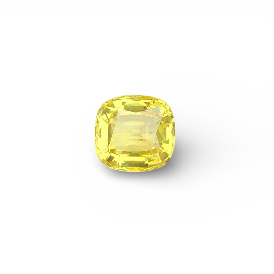 4.27 ct Natural Vivid Yellow Sapphire Cushion Shape Loose Gemstone