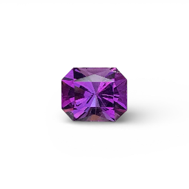 Natural Purple Amethyst 3.86 Carat Fancy Cut Octagon Shape Loose Gemstone