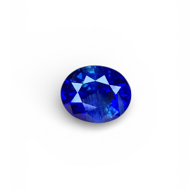 Natural Royal Blue Sapphire 1.26 carat Oval Shape Loose Gemstone Certified by GFCO