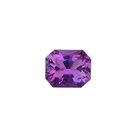 Natural Amethyst Gemstone 3.56 Carat, Faceted Octagon Loose Gemstone For Jewelry