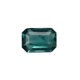 0.5ct Lagoon Green Tourmaline Emerald Cut From Afghanistan