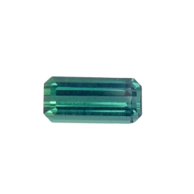 0.76ct Natural Teal Tourmaline Emerald Cut Loose Gemstone From Afghanistan