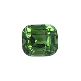 0.72ct Natural Green Tourmaline Cushion Cut Loose Gemstone From Afghanistan