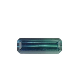 0.86ct Natural Bi-color Tourmaline Octagon Cut  Loose Gemstone From Afghanistan