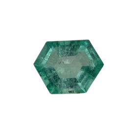 1.28ct Natural Emerald Fancy Hexagon cut From Panjshir Afghanistan