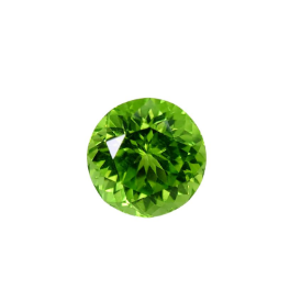 4.35ct Natural Peridot in Round Cut Loose Gemstone From Pakistan