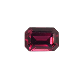 1.39ct Natural Rhodolite Garnet Emerald Cut Loose Gemstone From Tanzania