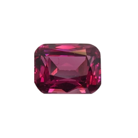 1.23ct Natural Rhodolite Garnet Cushion Cut Loose Gemstone From Tanzania