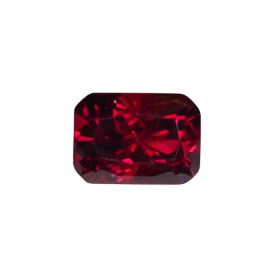 1.06ct Natural Rhodolite Garnet Emerald Cut Loose Gemstone From Tanzania