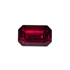 1.42ct Natural Rhodolite Garnet Octagon Cut Loose Gemstone From Tanzania