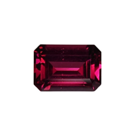 1.19ct Natural Rhodolite Garnet Emerald Cut Loose Gemstone From Tanzania
