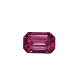 0.23ct Natural Rhodolit Garnet Emerald Cut Loose Gemstone From Tanzania