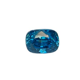 3.02ct Natural Blue Zircon Cushion Cut Loose Gemstone From Cambodia
