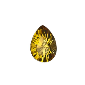 5.37 Natural Yellowish Citrine Pear Cut Loose Gemstone From Nigeria