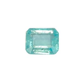 1.38ct Natural Paraiba Tourmaline Square Cut Loose Gemstone From Brazil