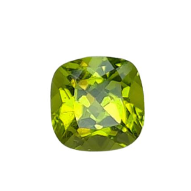 1.88ct Natural Peridot Square Cut Faceted Loose Gemstone From Nigeria