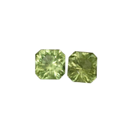1.6ct Natural Pair of Peridot Faceted Loose Gemstone From Pakistan