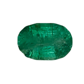 0.82ct Emerald Oval cut Faceted Loose Gemstone From Panjshir Valley Afghanistan