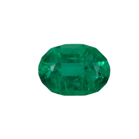 0.71ct Emerald Faceted Loose Gemstone From Panjshir Valley Afghanistan