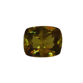 Faceted Demantoid Garnet